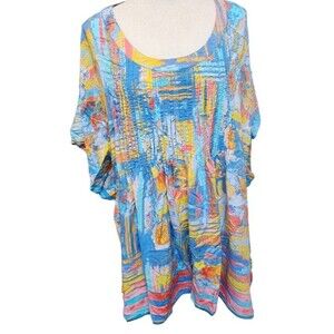 Tolani Collection Modal Kimono Sleeve Top Plus Size 2X Boho Hippie